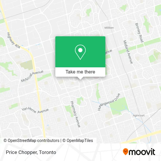 Price Chopper map