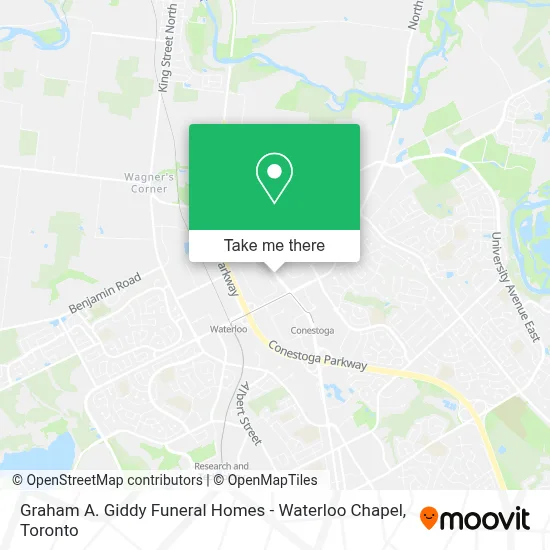 Graham A. Giddy Funeral Homes - Waterloo Chapel map