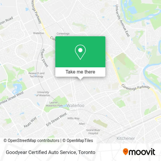 Goodyear Certified Auto Service map