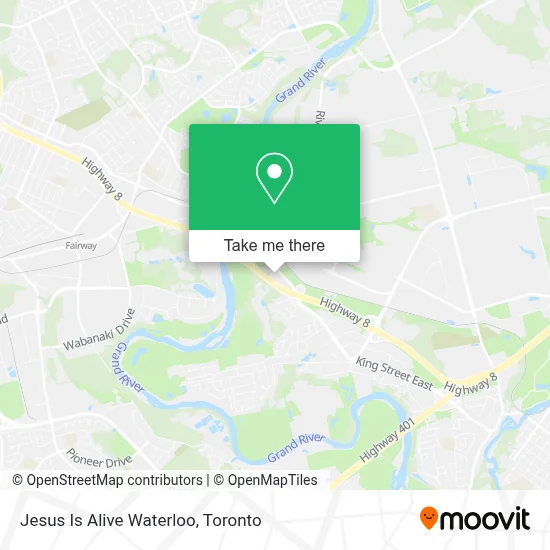 Jesus Is Alive Waterloo map