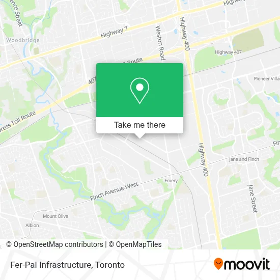 Fer-Pal Infrastructure map