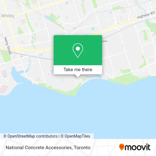 National Concrete Accessories map