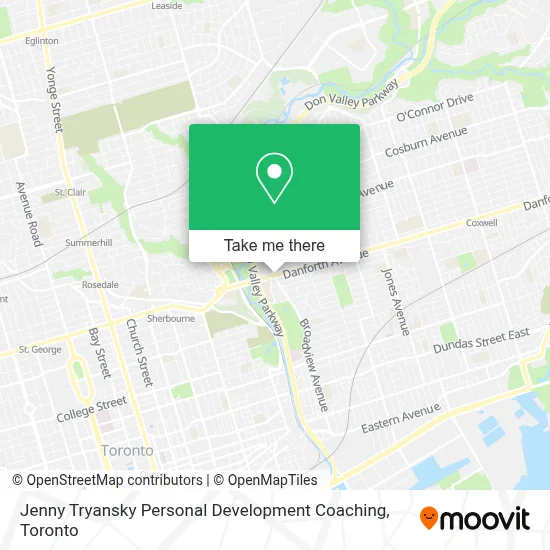 Jenny Tryansky Personal Development Coaching map