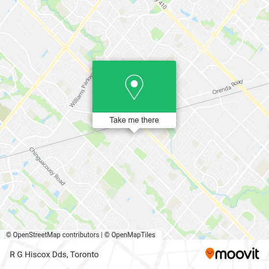 R G Hiscox Dds map