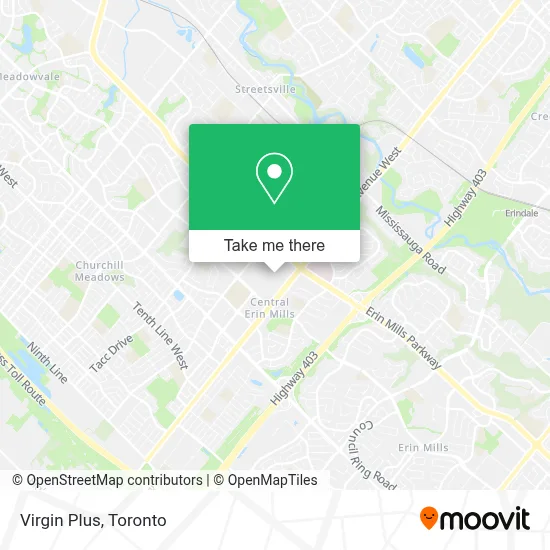 Virgin Plus map