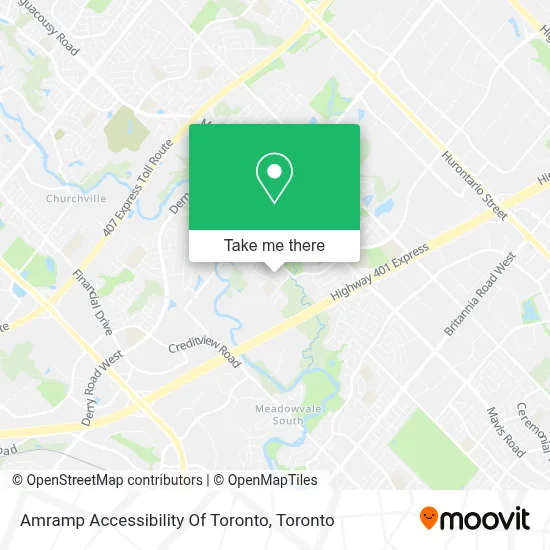 Amramp Accessibility Of Toronto map