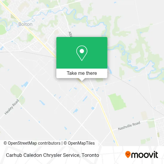 Carhub Caledon Chrysler Service map