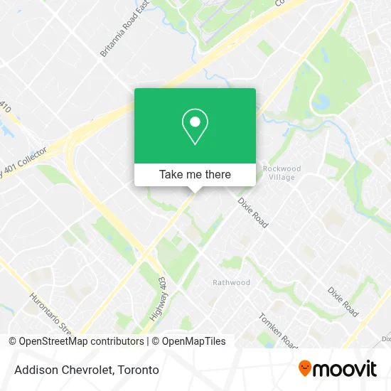 Addison Chevrolet map