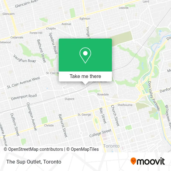 The Sup Outlet map