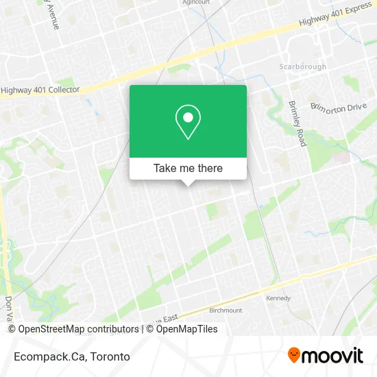 Ecompack.Ca map