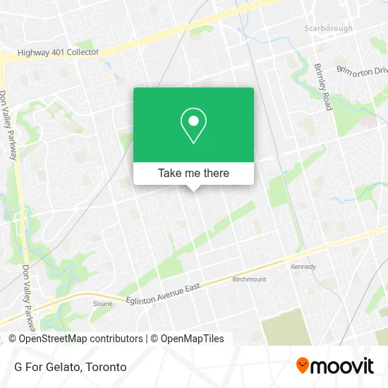 G For Gelato map
