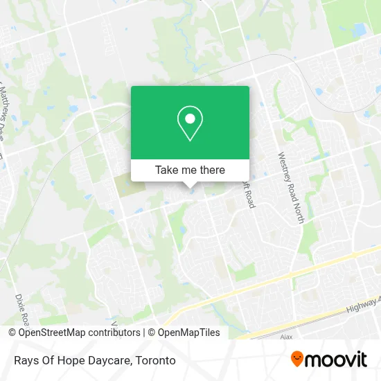 Rays Of Hope Daycare map