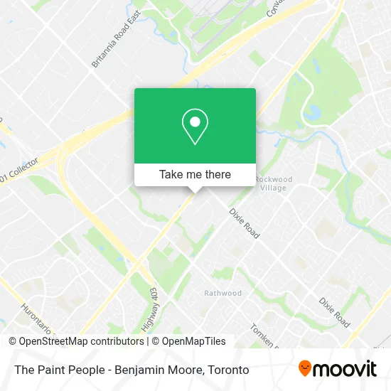 The Paint People - Benjamin Moore map