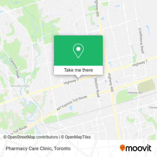 Pharmacy Care Clinic map