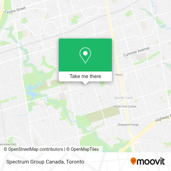 Spectrum Group Canada map
