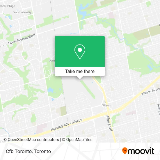 Cfb Toronto map