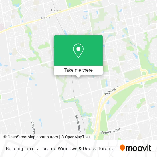 Building Luxury Toronto Windows & Doors map