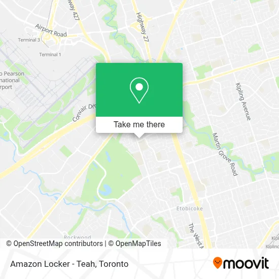 Amazon Locker - Teah map