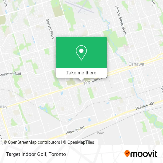 Target Indoor Golf map