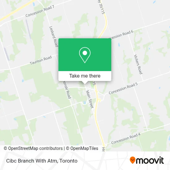 Cibc Branch With Atm map