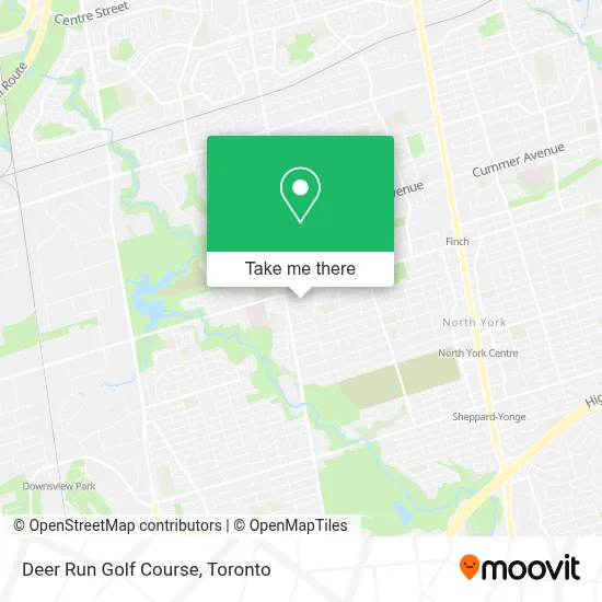 Deer Run Golf Course map