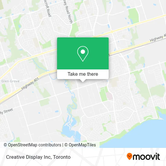 Creative Display Inc map