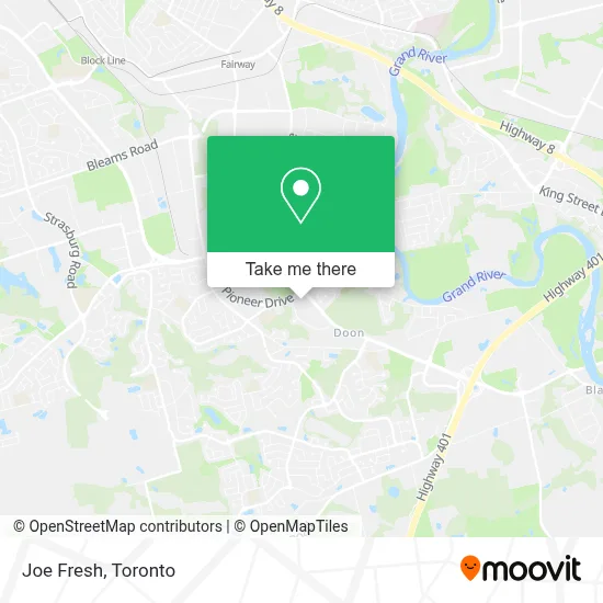 Joe Fresh map
