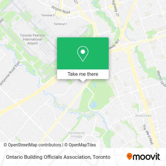 Ontario Building Officials Association map