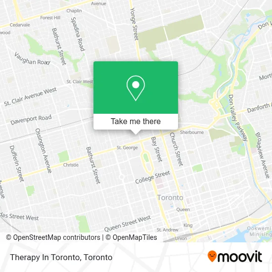 Therapy In Toronto map