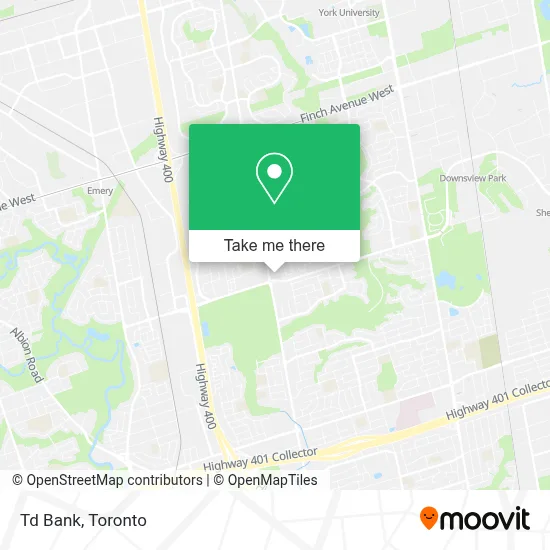 Td Bank map