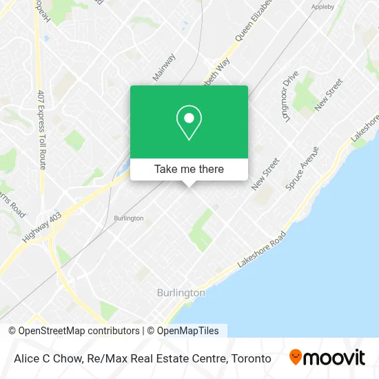 Alice C Chow, Re / Max Real Estate Centre map