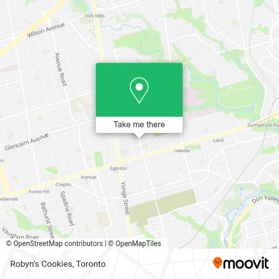 Robyn's Cookies map
