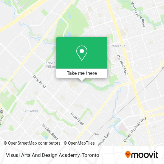 Visual Arts And Design Academy map