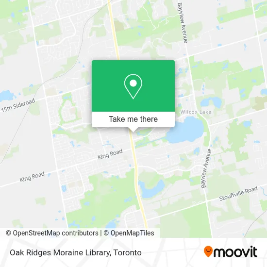 Oak Ridges Moraine Library map