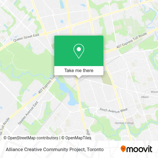 Alliance Creative Community Project map