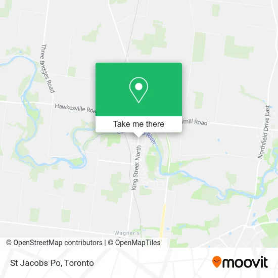St Jacobs Po map