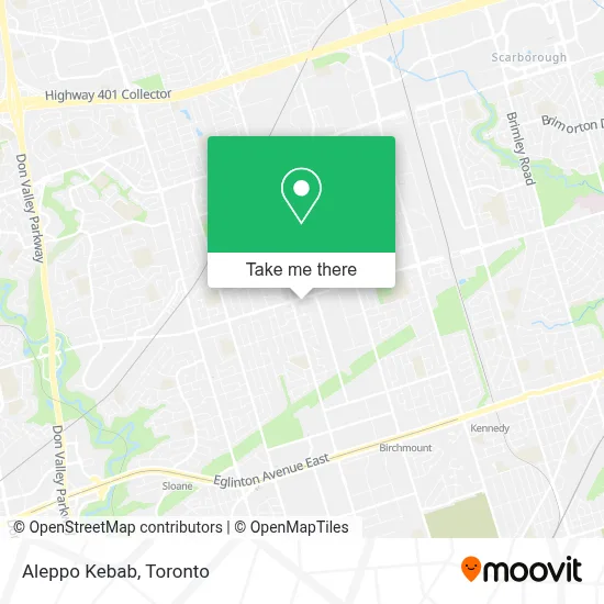 Aleppo Kebab map