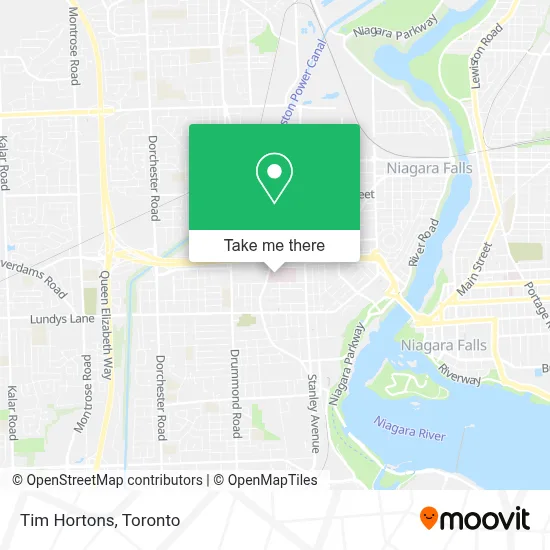 Tim Hortons map