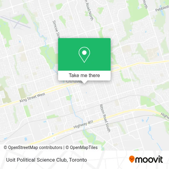Uoit Political Science Club map