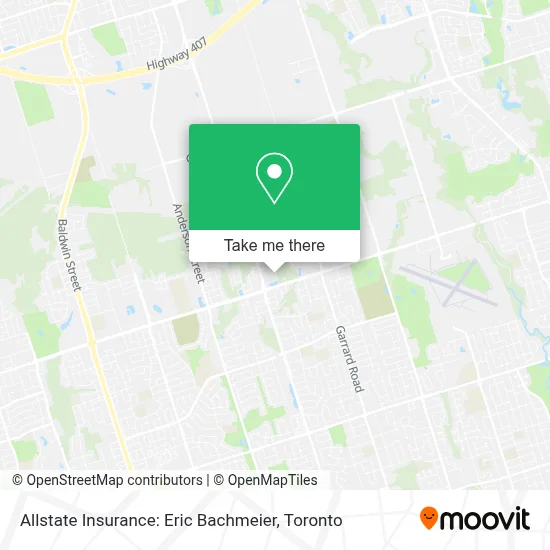 Allstate Insurance: Eric Bachmeier map