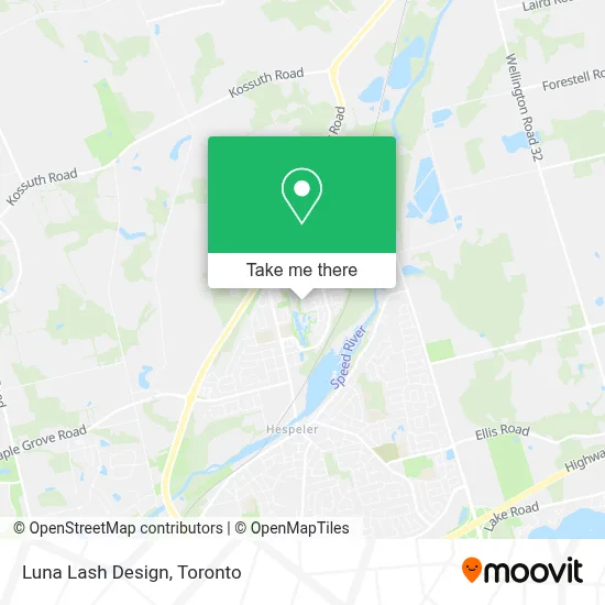 Luna Lash Design map