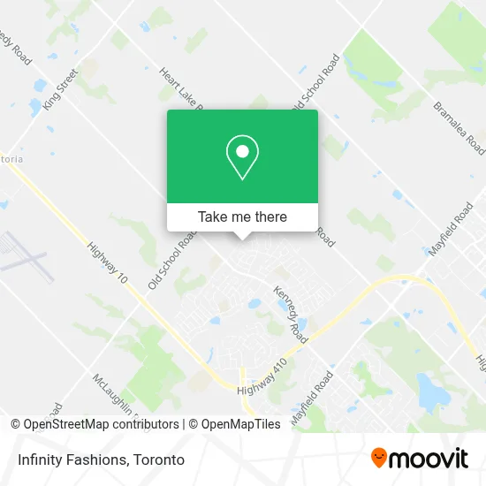 Infinity Fashions map