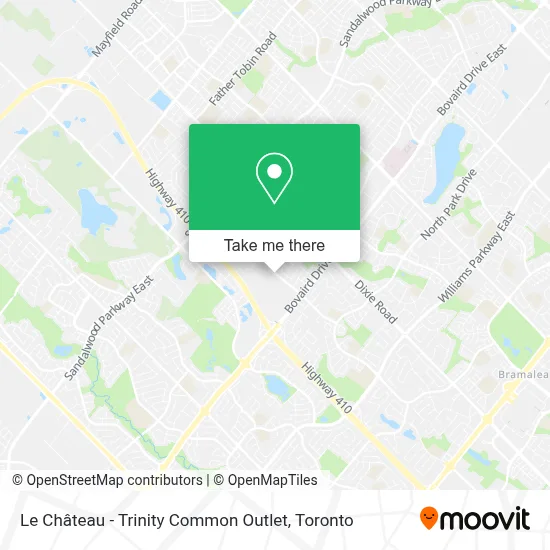 Le Château - Trinity Common Outlet plan