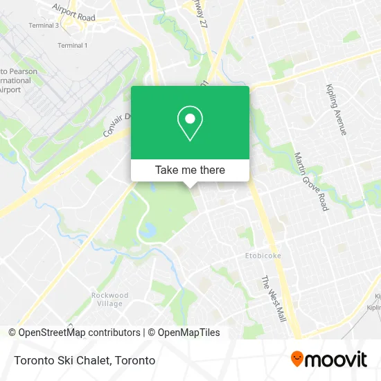 Toronto Ski Chalet map