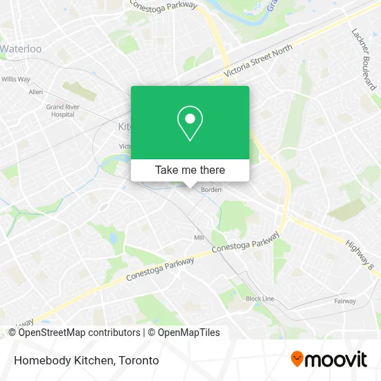 Homebody Kitchen map
