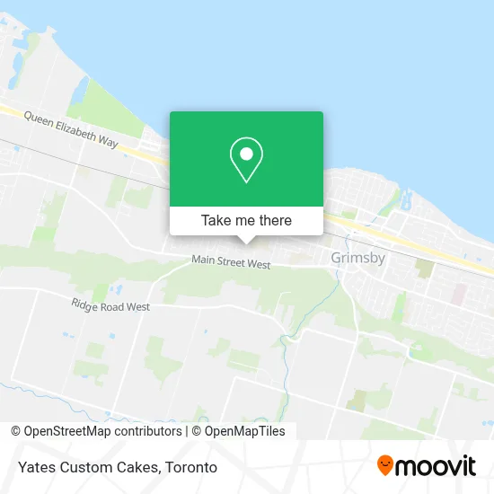 Yates Custom Cakes map