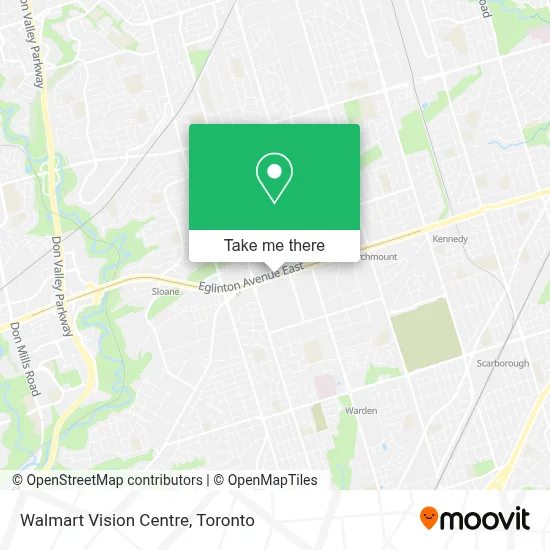 Walmart Vision Centre map