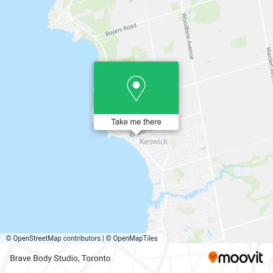 Brave Body Studio map