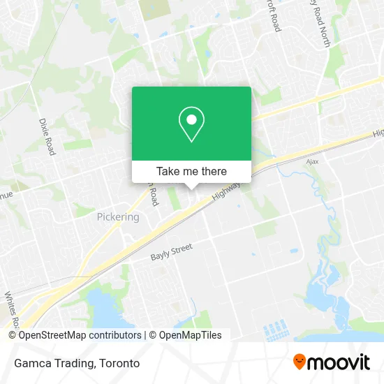 Gamca Trading map
