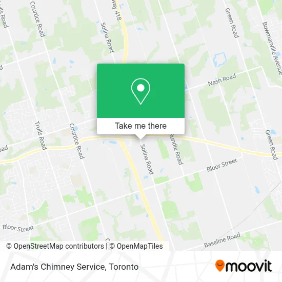 Adam's Chimney Service map